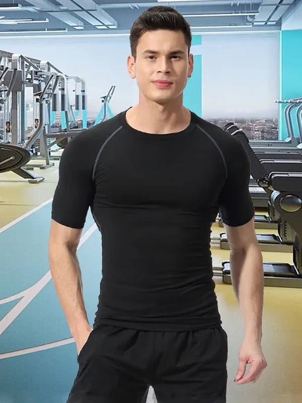 AliExpress - Herren-Kompressionsshirts, Sommer, kurze Ärmel, T-Shirts, T-Shirt, Fitnessstudio, Workout, Fitness, Laufen, Tops, Unterhemden, Baselayer-