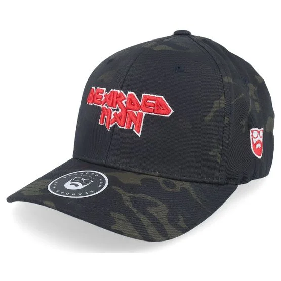 Bearded Man - Camo flexfit Cap - British Heavy Metal 3D Black Camo Flexfit @ Hatstore, Camo, L/XL, Mischgewebe