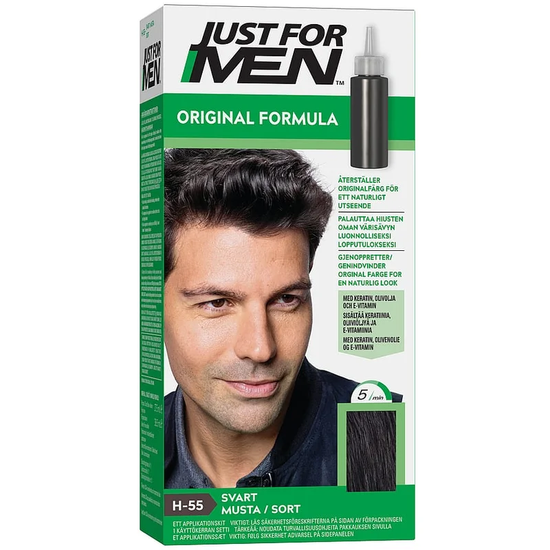 Just For Men Hårfarve Real Black, Mænd, Hår, Hårfarve