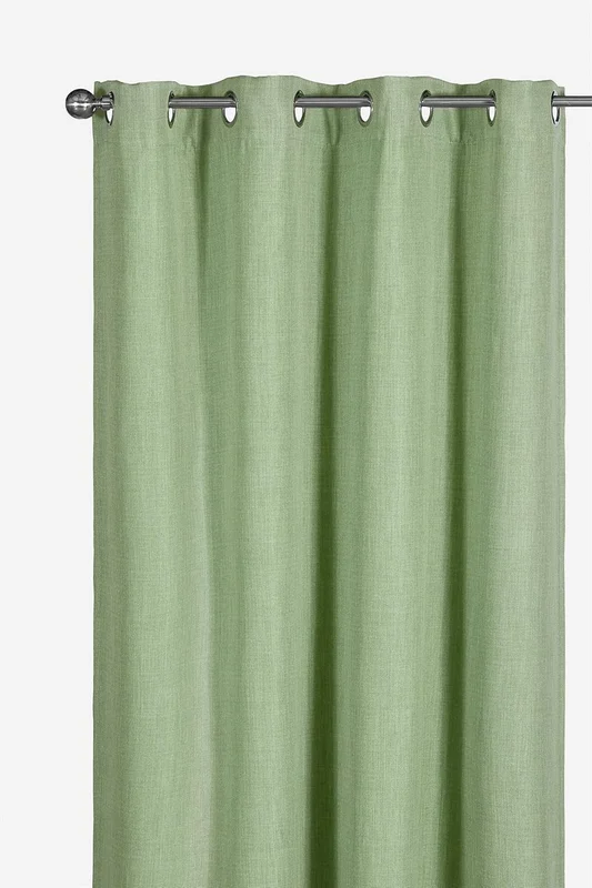 Cellbes of Sweden - Lystett gardin Ellen 2-pack i tåkegrønn i størrelse 140 x 165 cm