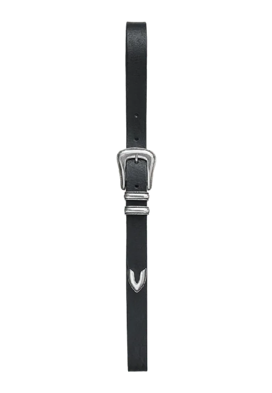 Nudie Jeans Western Silver Belt Skärp Dam Svart 080