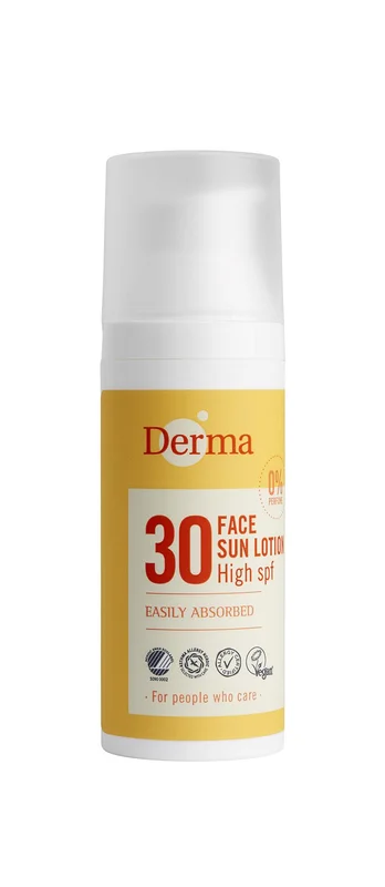 Derma Ansigtssolcreme SPF 30 50 ml, Hudpleje, Solcreme, Solcreme Til Ansigtet