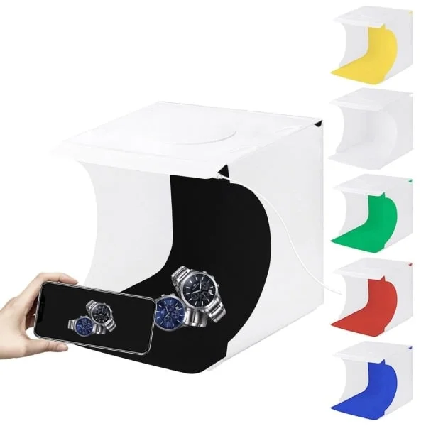 【DENGTU】Valokuvausteltta / Valoteltta LED-paneelilla - Valokuvauslaatikko (550LM) Valkoinen