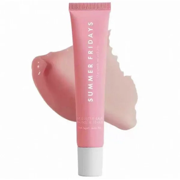 Tonet læbepomade - Plejende vegansk læbepomade for øjeblikkelig fugt, glans og hydrering, blødgørende (Pink Sugar)