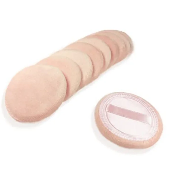 10 st puderpuff bomull kosmetisk puder makeup puffar pads makeup med