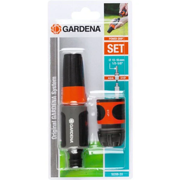 GARDENA Basic kit – Lämplig för Ø15 mm slang – Original GARDENA Systemkompatibilitet – Komplett kit – 2 års garanti