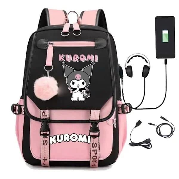 Kuromi Ryggsäck för Barn - Ryggsäckar - Ryggsäck (1 st)-FS- rosa 2