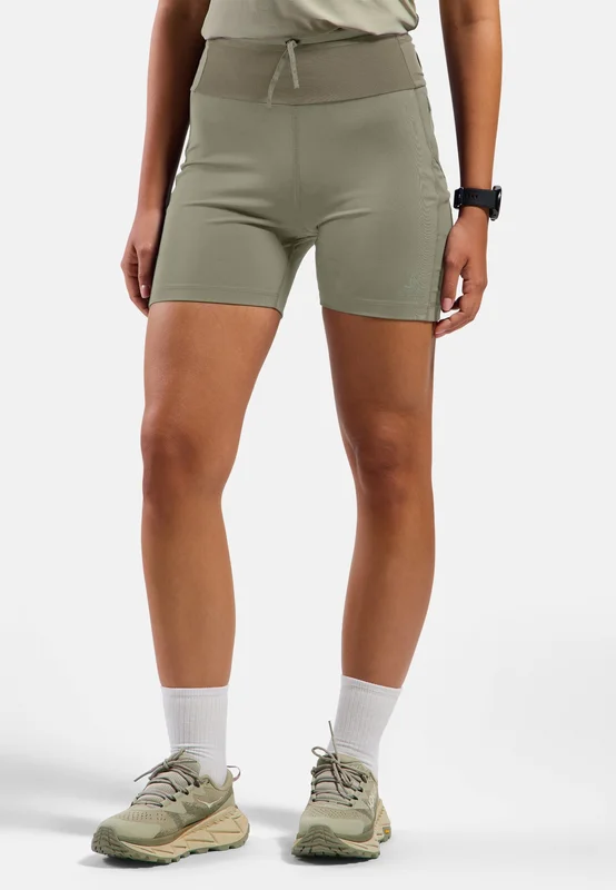 Odlo Women's X-Alp Trail Cargo Short Running Tights, XL, green