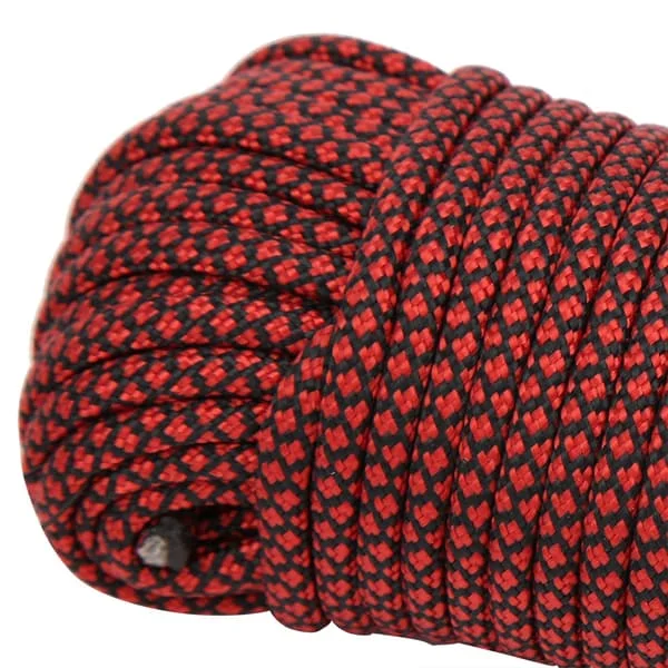 【YD】9-Core Paracord Rescue Rope Tent Rope Camping Rope For Outdoor Bracelet Weaving 20M Red