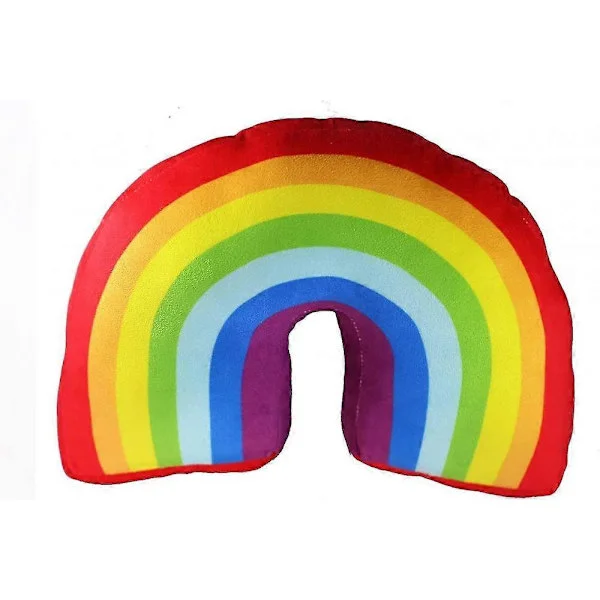 13.7 " Rainbow Pillow for Girls Kids Bed Decoration Cushion Arch Shaped Stuffed Plush Sofa Chairs Throw Pillows