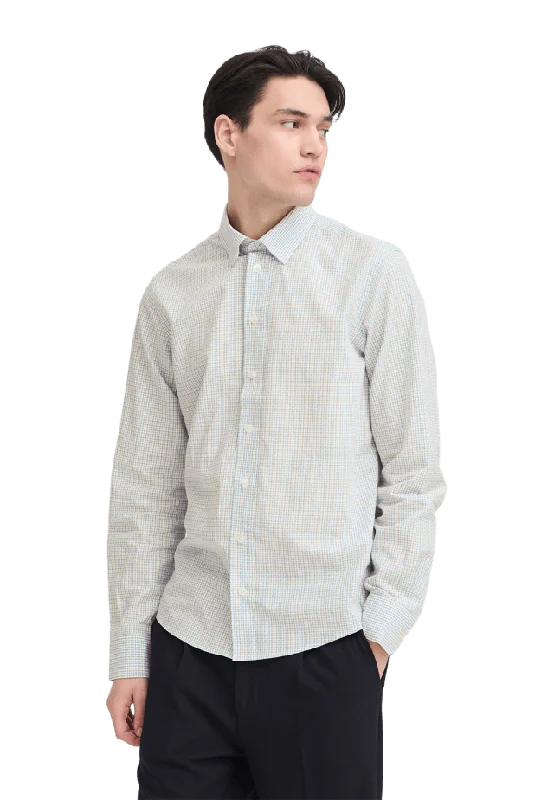 Casual Friday Jonsson Small Checked Shirt Skjortor Herr Blå XXL