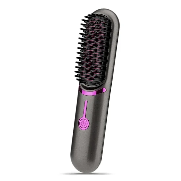 Wireless Heating Brush / Beard Brush - Straightening Brush - Electric Brush with PTC Heating