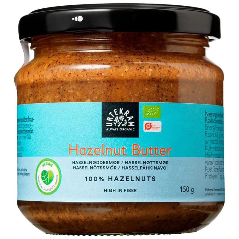 3 for 2 - Urtekram Hazelnut Butter Ø 150 g, Helse & Madvarer, Smørepålæg, Nøddecreme