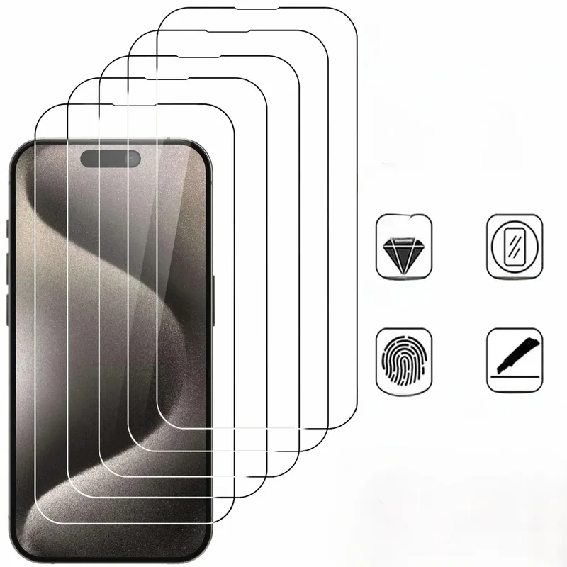 AliExpress - Helder Glas Film Voor iPhone 15 16 Pro Max Screen Protector Voor iPhone 11 12 13 14 15 Pro Gehard Glas iPhone 13 Mini 16 Plus