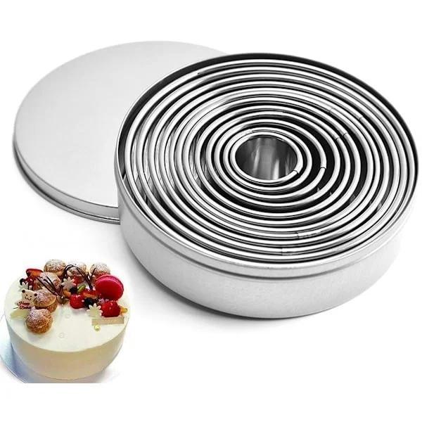 Gsedaox Bageforme 12-dele sæt, Bageforme, Non-stick forme, Kageforme, Butterdejsforme, Mousse, Dejkageforme