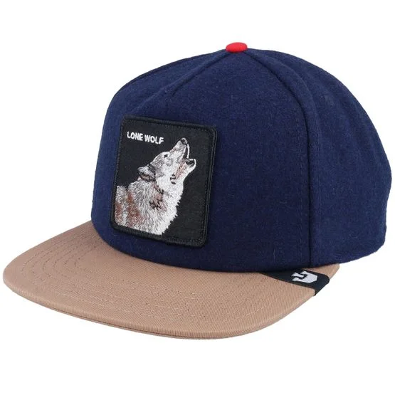 Goorin Bros. Unisex Snapback Cap - One Pack Wildlife Navy/Camel Blau One Size Wollmischung Verstellbar Hatstore