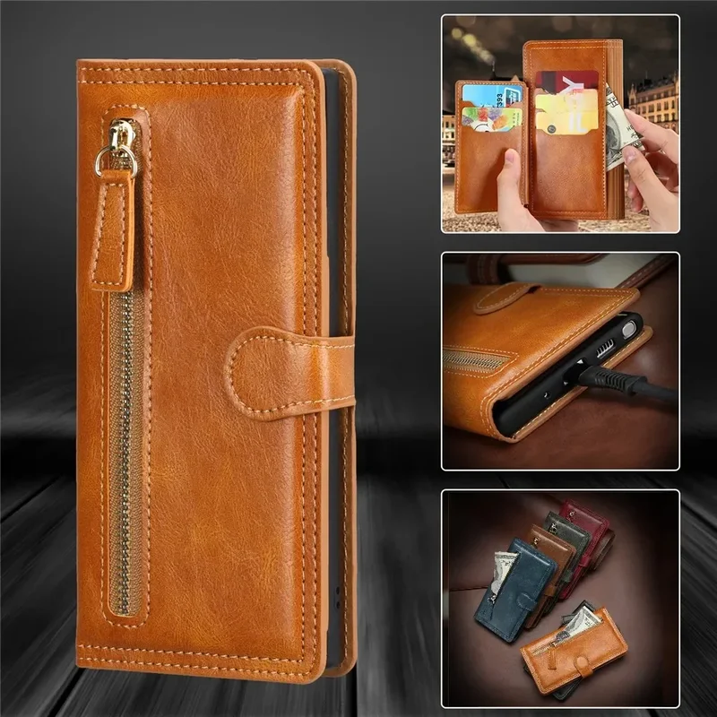 AliExpress - Für Samsung Galaxy A53 A52 A72 A51 A71 A32 A21S A12 A52S Karte Luxus Leder Zipper Flip Wallet Fall Für Samsung A53 5G Abdeckung