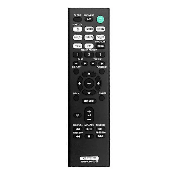 RMT-AA400U Fjärrkontroll Kompatibel med Sony Stereo Receiver STR-DH190 STRDH190-Perfet