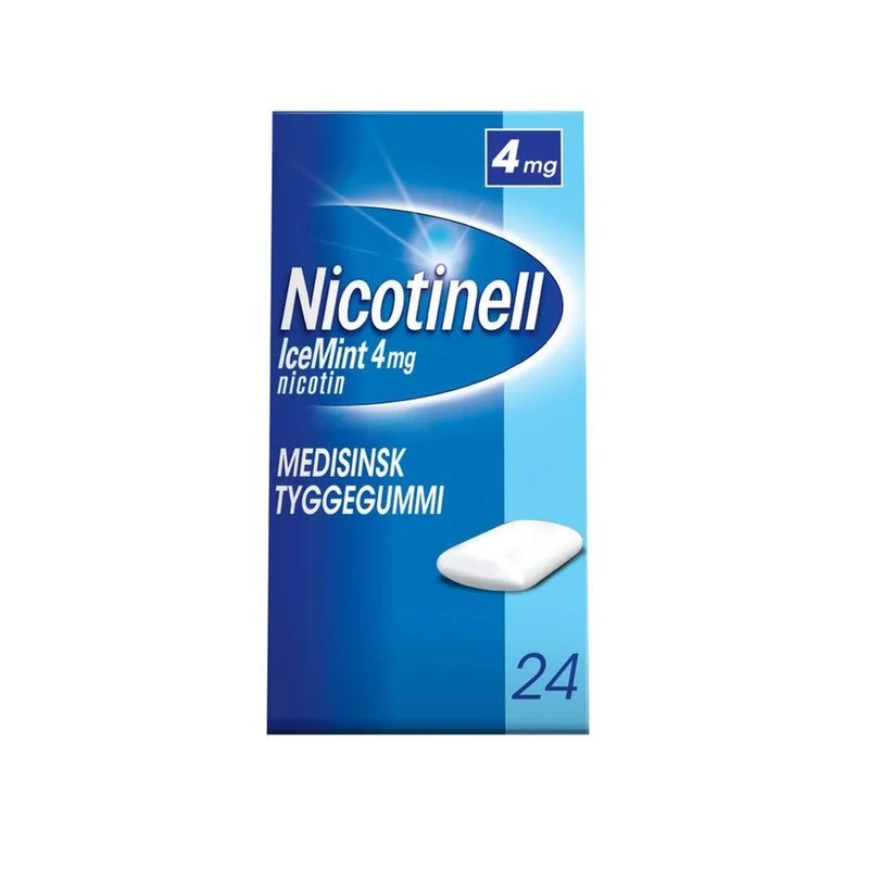 Nicotinell 4 mg tyggegummi icemint 24 stk