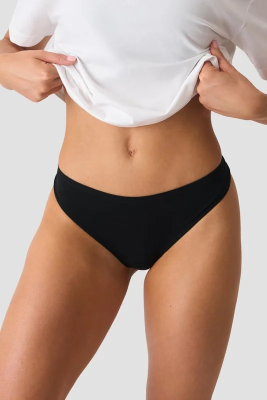 ICANIWILL - Smooth Seamless Thong 2-Pack Black - String - Dam - Träningskläder från ICIW