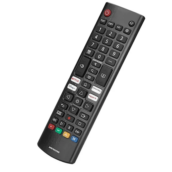 TV-kaukosäädin LG AKB76037605:lle, parannettu infrapuna LG TV -kaukosäädin, jossa , Prime Video, Rakuten TV -näppäimet (FMY)