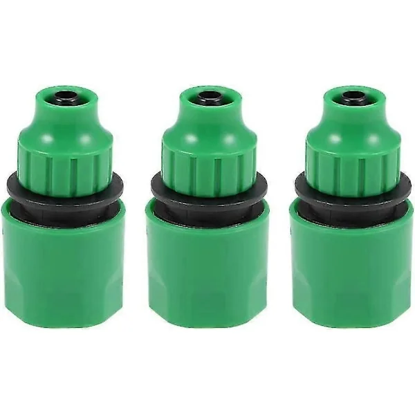 3 Delar Snabbkoppling Slangadapter Kopplingar För Trädgårdsbevattningssystem 8mm Id Slang (LGL)