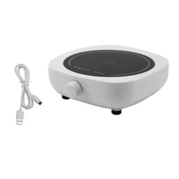 Magnetomrörare Mini Lab Omrörare Bärbar Omrörarplatta Med Omrörarstav 2l 4000rpm För Laboratorium Med USB-kabel