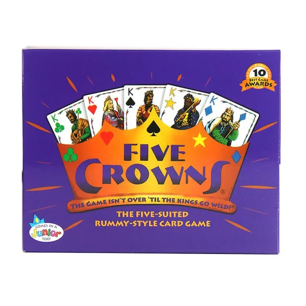 Five Crowns Kortspill Klassisk Morsomt Familie Selskap Rummy Stil Poker Brettspill