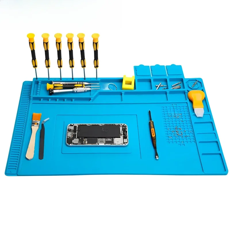 AliExpress - ESD Wärmedämmung Löten Matte Computer Telefon Reparatur Tool Kit Arbeits Silikon Reparatur Pad Hitzebeständige Wartung Tool Kit