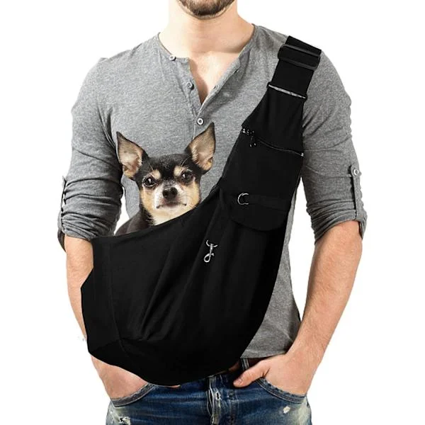 [RM] Pet Carrier, Hands-Free Pet Sling for Cats and Dogs with Adjustable Shoulder Strap, Suitable for Walking, Travel, and Outdoor Use