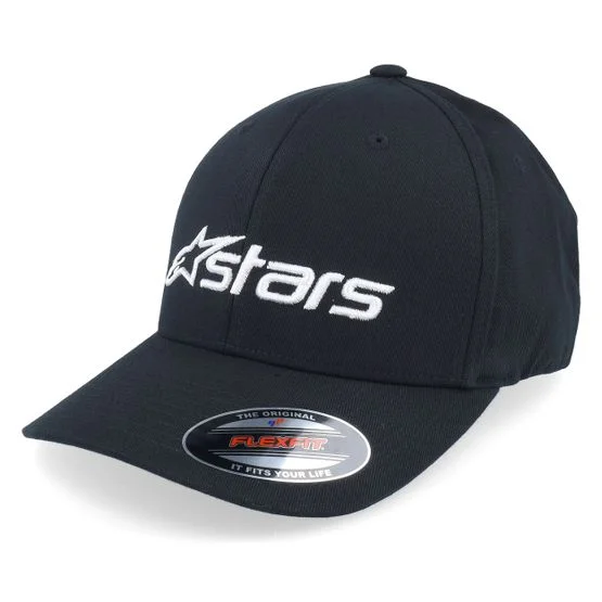 Alpinestars - Schwarz flexfit Cap - Blaze 2.0 Hat Black/White Flexfit @ Hatstore, Schwarz, L/XL, Baumwollmischung