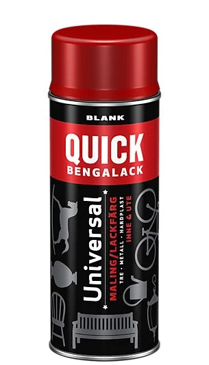 QUICK Bengalack spray signalrød blank 400ml