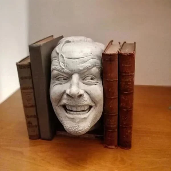 Sculpture of the Shining Bookend Library Johnny Sculpture Decor 1pc