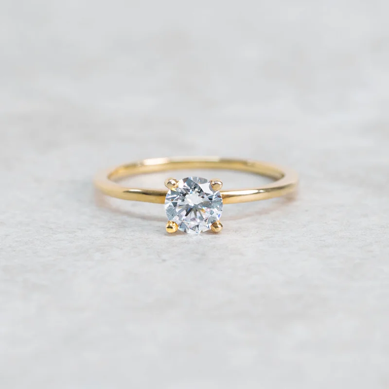 Förlovningsring Scilla, 18K rödguld : Diamanter - Naturliga, Gravyrstil - Vänligen välj, Ring 87 - Utan diamant, Storlek - 45 - Förlovning- och 