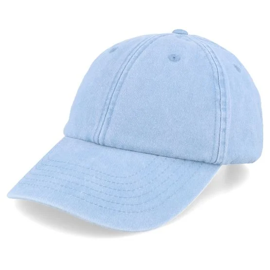 Beechfield - Azul unconstructed Gorra - Vintage Washed Light Blue Dad Cap @ Hatstore