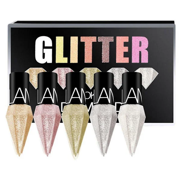 Glitter Eyeliner Flytande Glänsande Flytande Eyeliner Penna Långvarig Eyeliner Ögonskuggor för Kvinnor Flickor