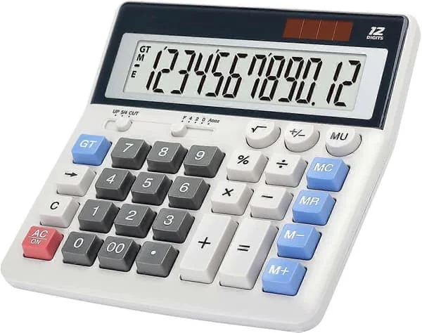 2025 Ny Kalkylator stora knappar stor display 12-siffrig bordskalkylator kontorskalkylator