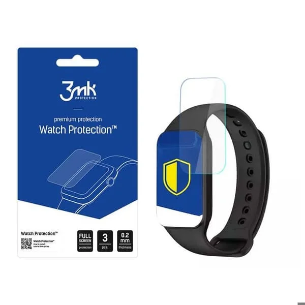Skärmskydd klocka - 3MK SKYDD - ARC 3MK (Redmi Smart Band 2) - Förstärker 250% - Kant till kant - Gel 0,2 mm