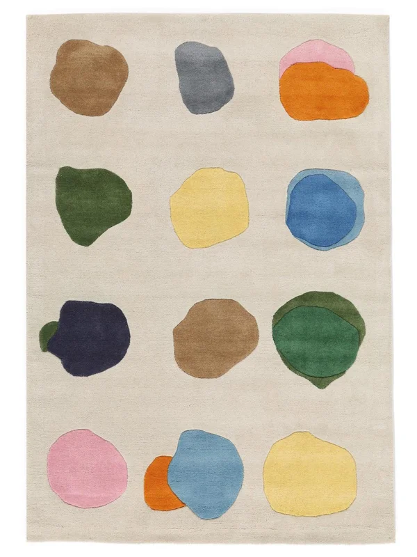 Stepping Stones Handtufted Lasten Matto 160X230 Valkea/Monivärinen Villamatto Matot