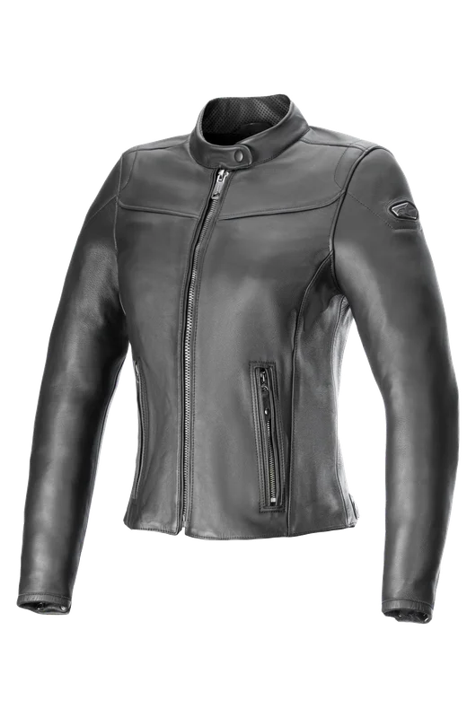 Blouson Moto en Cuir Femme Alpinestars Tory Noir L