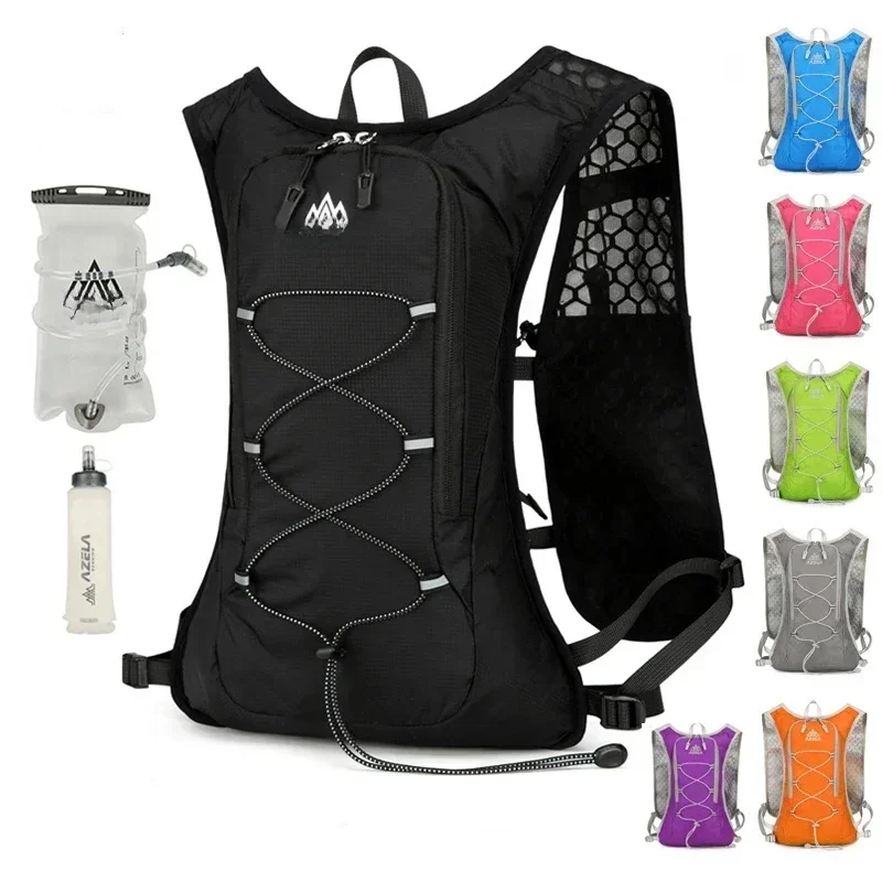AliExpress - 8L course hydratation gilet sac à dos hommes femmes sacs de Sport en plein air Trail Marathon Jogging randonnée sac à dos Option sac à 