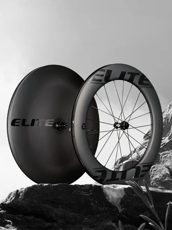 AliExpress - Roues de triathlon ELITEWHEELS, roues à disque pour contre-la-montre, modèle aérodynamique en carbone, roue à disque tubeless clincher 