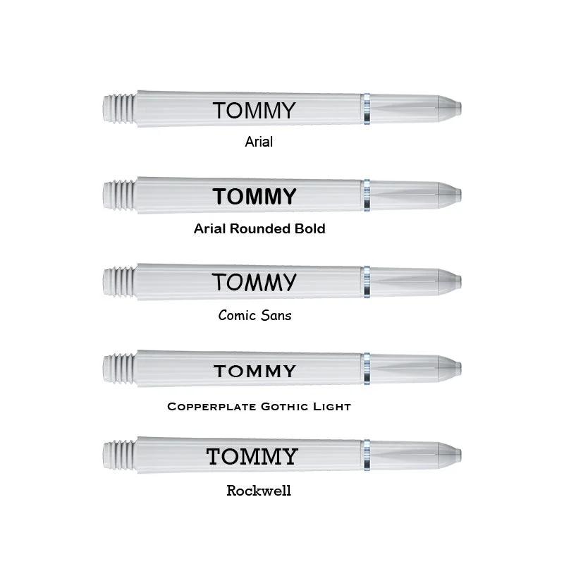 Personalised Shafts - Nylon Medium