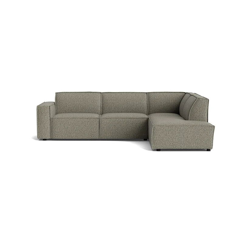 Lyon Ecksofa, rechts, Puente Grün, zeitloses Design, hohe Qualität, bequemes Polstersofa für Wohnzimmer, modernes Ecksofa, Größe 80cm