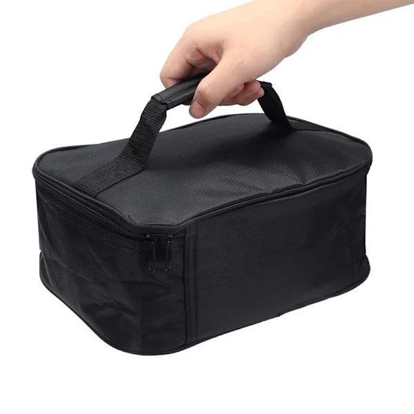 Portable Mini Car Microwave Oven 12V Electric Oven Fast Heating Picnic Lunch Box for Travel Camping Cooking Black