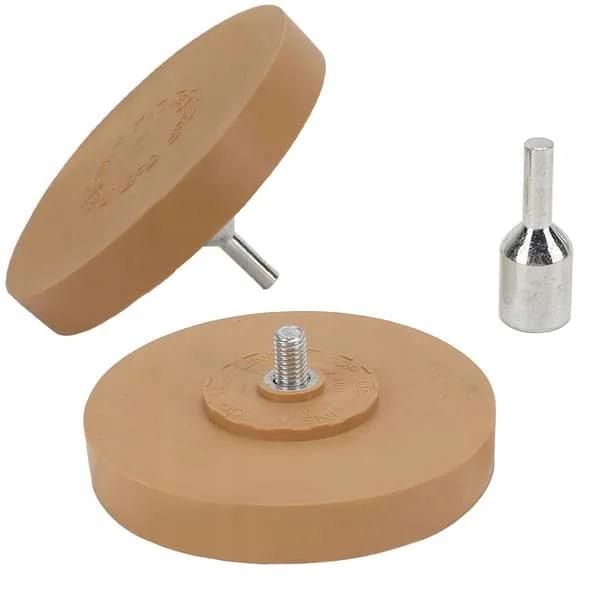Gummiskiva för Borttagning av Lim 90Mm – Adapter för Borrmaskin | Skonsam Rengöring | Universal till Fälgar