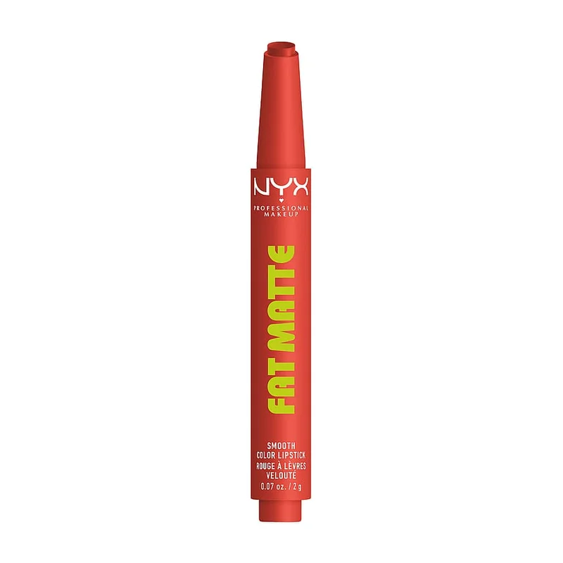 Spar 25% • Køb 2, NYX PROFESSIONAL MAKEUP Fat Matte Slick Click Lip Balm 03 Coral Cuddlin', Hudpleje, Ansigtspleje, Læbepleje