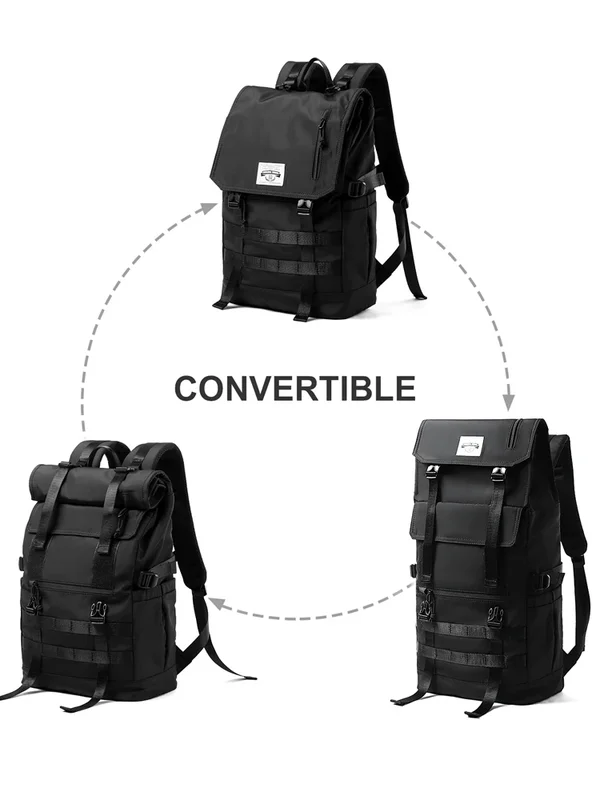 AliExpress - Sac à dos à roulettes pour hommes, résistant à l'eau extensible, sac à dos pour ordinateur portable de 17,3 pouces pour les voyages, sac 