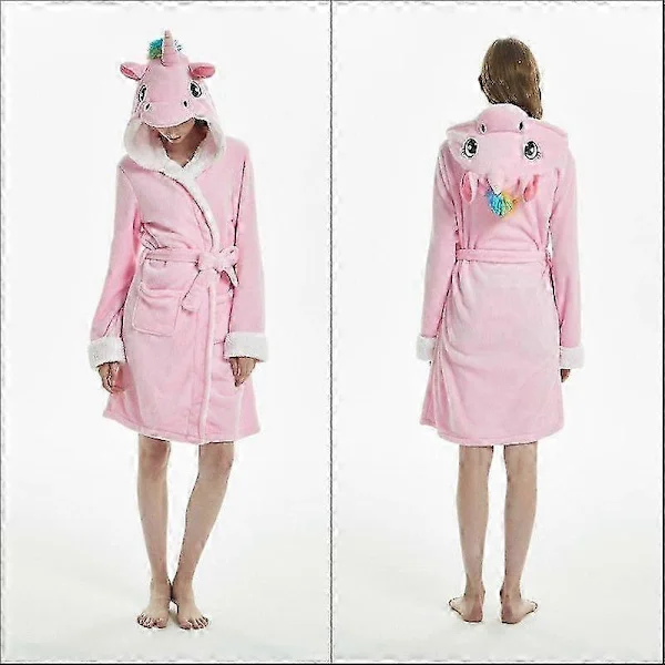 2025 Herre Flanell Morgenkåpe Badekåpe Pyjamas Cosplay Vinter Varm Sømløs Tegneserie Par Nattøy