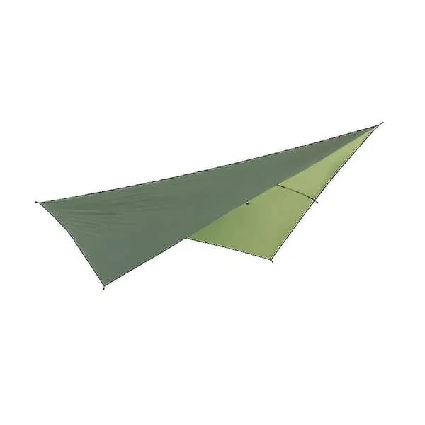 【DT】Markis Solskydd Strand Utomhus Camping Trädgård Solskydd Kapell Solskydd Hängmatta Regnskydd Presenning Vattentätt Tältskydd (armégrön)